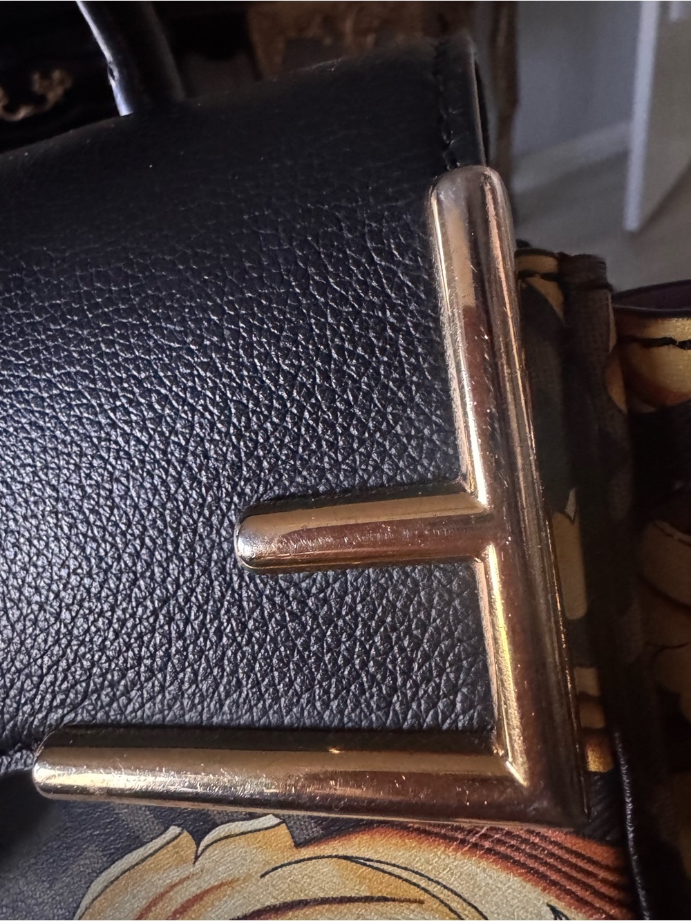 Fendace La Medusa Bag w/ gold chain Fendi & Versace Collaboration 2022 , AS IS - Picture 4 of 17